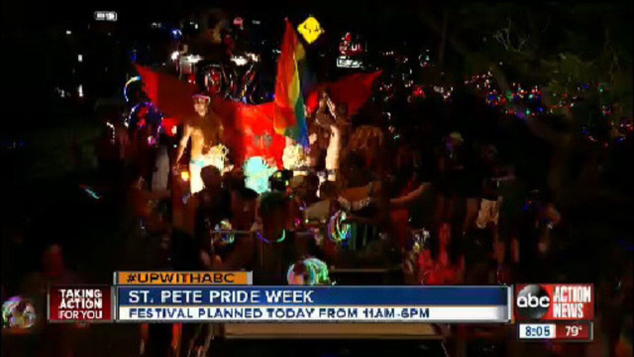 Thousands line streets for St. Pete Pride Parade